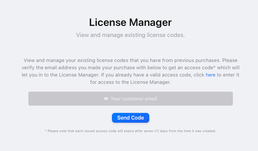 WriteMapper - License Manager